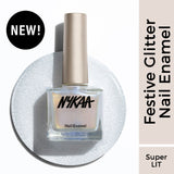 Nykaa Glitter Nail Enamel - Super LIT 459|9 ml|MRP 249