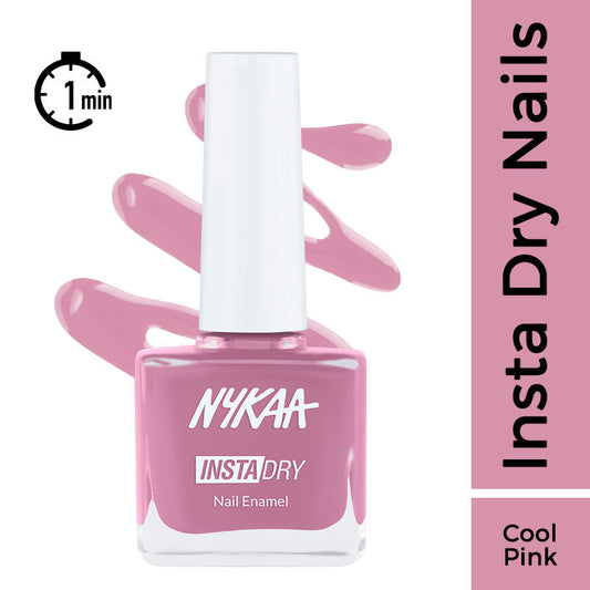 Nykaa Insta Dry Fast Drying Nail Enamel Polish Flamingo Filter 342 - Cool Pink|9 ml|MRP 229