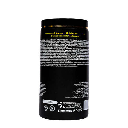 Floractive Marroco Golden Hair Mask l Deep Repair & Shine Treatment For Smooth Hair Care 1kg