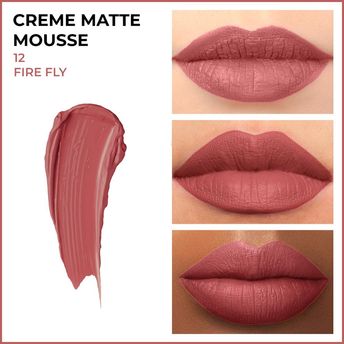 Insight Cr�me Matte Mousse Lipstick � 12 Fire Fly|6.5 gms|MRP 170