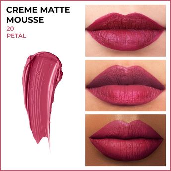 Insight Cr�me Matte Mousse Lipstick � 20 Petal|6.5 gms|MRP 170