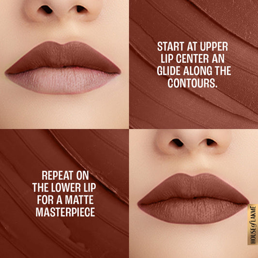 Lakmï¿½ 9to5 Powerplay Priming Matte Lipstick ï¿½ Cinnamon Spice|3.6 gms|MRP 650