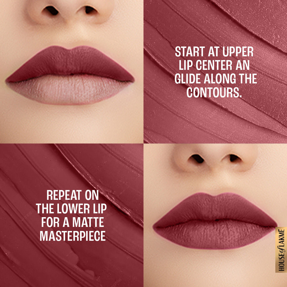 Lakmï¿½ 9to5 Powerplay Priming Matte Lipstick ï¿½ Rosy Sunday|3.6 gms|MRP 650