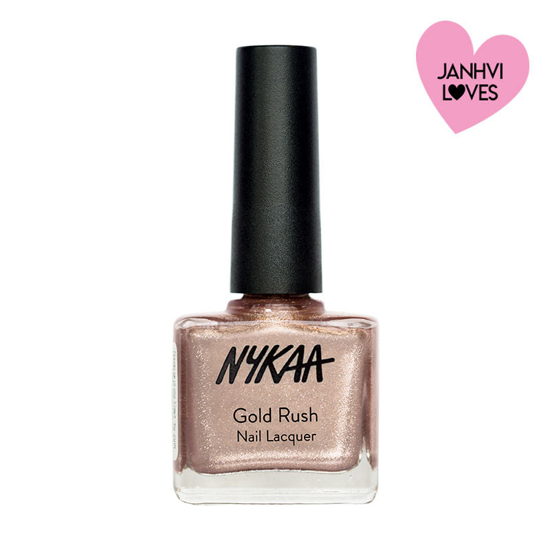 Nykaa Gold Rush Nail Lacquer - Champagne Gold 122|9 ml|MRP 249