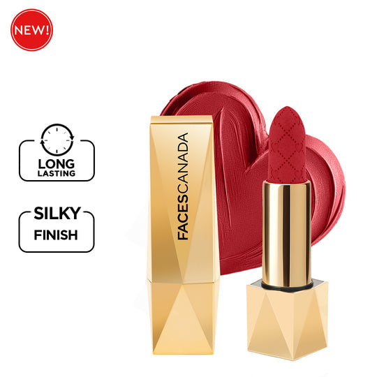 Faces Canada Comfy Silk Obsession Lipstick - Addictive Red 09|4 gms|MRP 1199