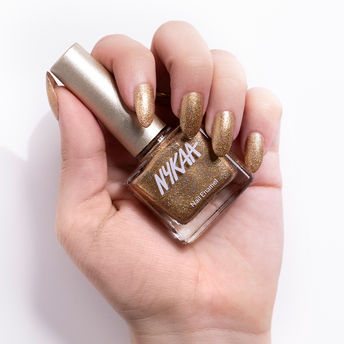 Nykaa Glitter Nail Enamel - Pop the Champagne 462|9 ml|MRP 249