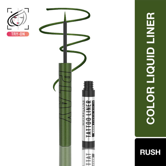 Maybelline Tattoo Play Colored Liquid Eyeliner � Rush|2.1 ml|MRP 549