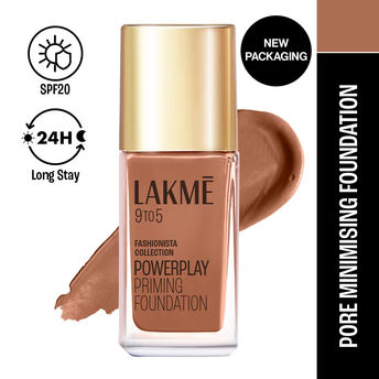 Lakmï¿½ 9to5 Powerplay Priming Liquid Foundation ï¿½  C90 Cool Cocoa|25 ml|MRP 699