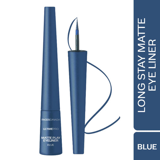 Faces Canada Ultime Pro Matte Play Eyeliner Blue - Sapphire|2.5 ml|MRP 699