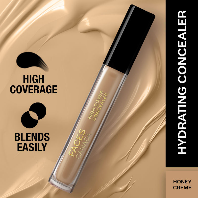 Faces Canada High Cover Concealer - Honey Creme 02|4 ml|MRP 299