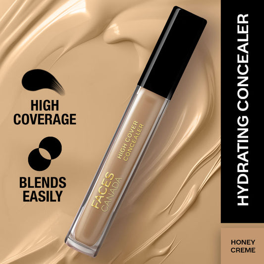 Faces Canada High Cover Concealer - Honey Creme 02|4 ml|MRP 299