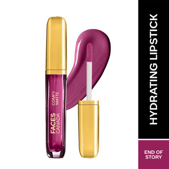 Faces Canada Comfy Matte Liquid Lipstick - End Of Story 03|3.8 ml|MRP 449