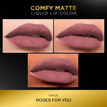Faces Canada Comfy Matte Liquid Lipstick - Roses For You 26|3.8 ml|MRP 449
