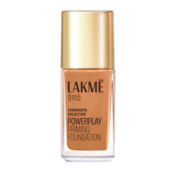 Lakmï¿½ 9to5 Powerplay Priming Liquid Foundation ï¿½  N360 Neutral Chestnut|25 ml|MRP 699