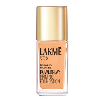 Lakmï¿½ 9to5 Powerplay Priming Liquid Foundation ï¿½ W110 Warm Light|25 ml|MRP 699