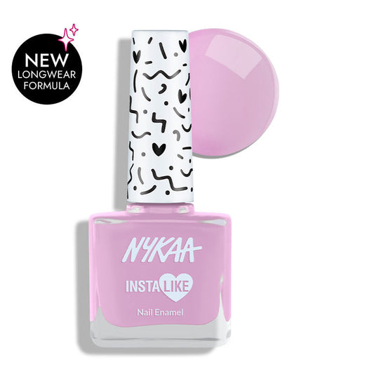 Nykaa InstaLike Long Lasting Nail Enamel - Lilac Goals 354|9 ml|MRP 119
