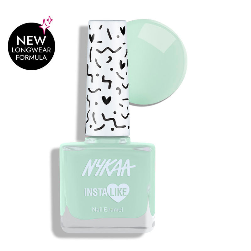 Nykaa InstaLike Long Lasting Nail Enamel - Mint Mania 356|9 ml|MRP 119