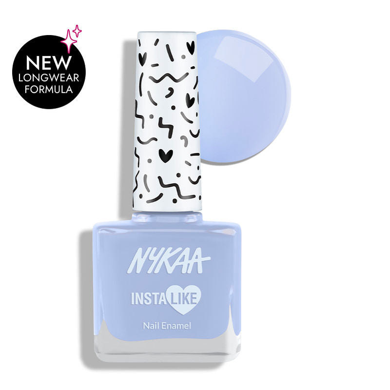 Nykaa InstaLike Long Lasting Nail Enamel - Blue Boomerang 359|9 ml|MRP 119