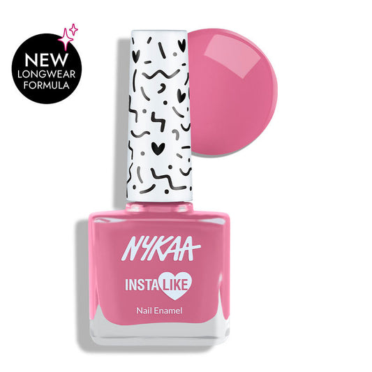 Nykaa InstaLike Long Lasting Nail Enamel - Pink Portrait 360|9 ml|MRP 119