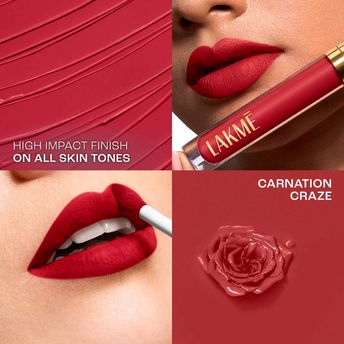 Lakm? Rouge Bloom Matte Liquid Lipstick ï¿½ Carnation Craze 101|3.5 ml|MRP 1199