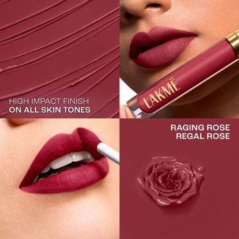 Lakm? Rouge Bloom Matte Liquid Lipstick ï¿½ Regal Rose 102|3.5 ml|MRP 1199