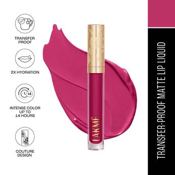 Lakm? Rouge Bloom Matte Liquid Lipstick ï¿½ Majestic Magnolia 202|3.5 ml|MRP 1199