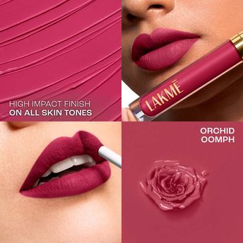 Lakm? Rouge Bloom Matte Liquid Lipstick ï¿½ Orchid Oomph 203|3.5 ml|MRP 1199