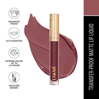 Lakm? Rouge Bloom Matte Liquid Lipstick ï¿½ Mocha Maiden 301|3.5 ml|MRP 1199