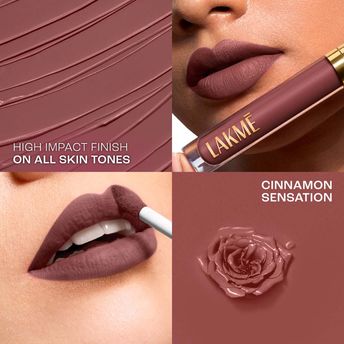 Lakm? Rouge Bloom Matte Liquid Lipstick ï¿½ Cinnamon Sensation 305|3.5 ml|MRP 1199