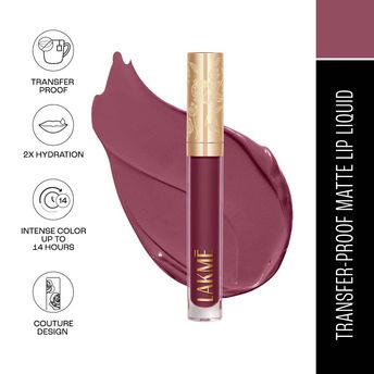 Lakm? Rouge Bloom Matte Liquid Lipstick ï¿½ Power Petal 304|3.5 ml|MRP 1199