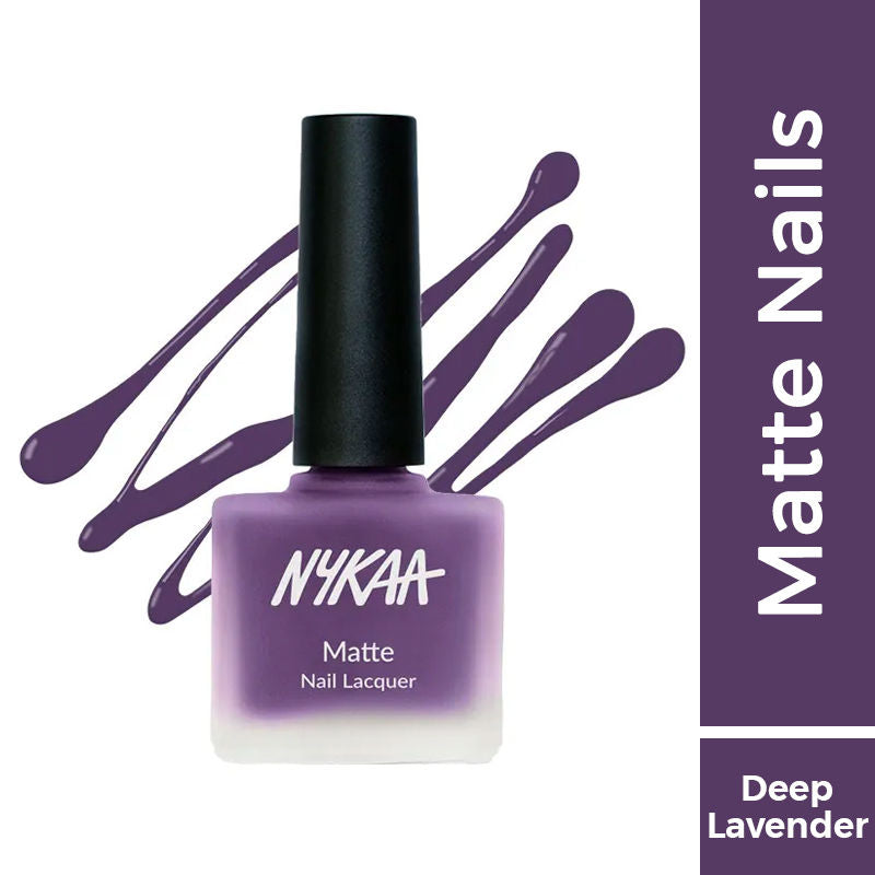 Nykaa Matte Nail Enamel Polish - Lavender Gelato 110|9 ml|MRP 229