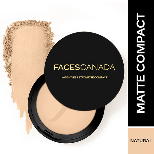 Faces Canada Weightless Stay Matte Compact With SPF 20 � Natural 02|9 gms|MRP 225