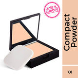 Nykaa SKINgenius Skin Perfecting & Hydrating Matte Powder Compact - Natural Ivory 01|9 gms|MRP 629