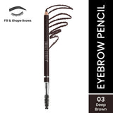 Swiss Beauty Eyebrow Pencil  03 Deep Brown|1.5 gms|MRP 99