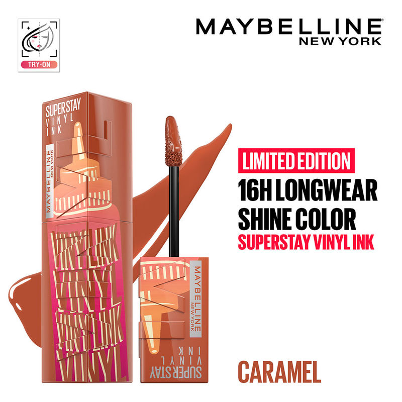 Maybelline Superstay Vinyl Ink Liquid Lipstick � 185 Carmel|4.2 ml|MRP 849