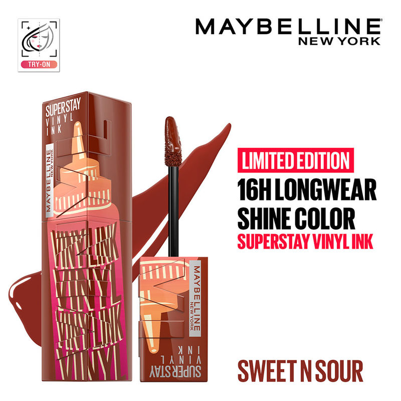 Maybelline Superstay Vinyl Ink Liquid Lipstick � 190 Sweet N Sour|4.2 ml|MRP 849