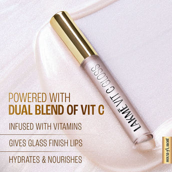 Lakmï¿½ Superglow Vitamin C Lip Gloss ï¿½ Pearl|2.5 ml|MRP 350