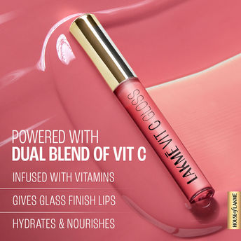 Lakmï¿½ Superglow Vitamin C Lip Gloss ï¿½ Hot Pink|2.5 ml|MRP 350