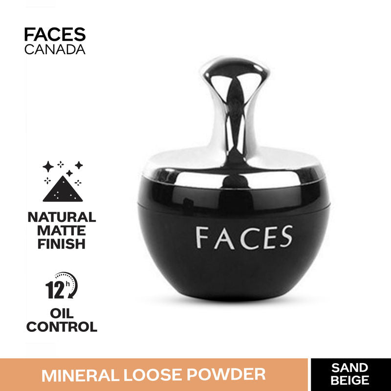 Faces Canada Mineral Loose Powder - Sand Beige 03|7 gms|MRP 799