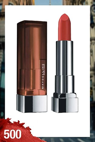 Maybelline New York Color Sensational Creamy Matte Lipstick � 500 Chilli Nude|3.9 gms|MRP 329