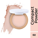 Nykaa All Day Matte 12Hr Oil Control Face Compact Powder With SPF 15 PA ++ - Vanilla 02|8 gms|MRP 269