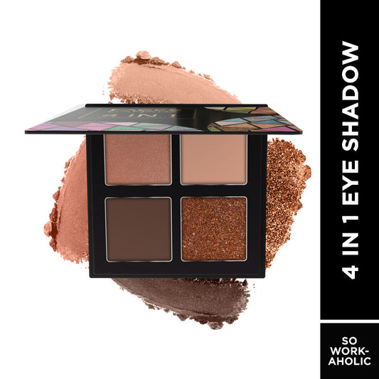 Faces Canada 4 In 1 Eyeshadow Palette � So Workaholic 02|4.8 gms|MRP 399