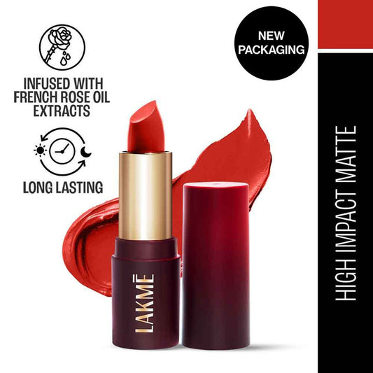 Lakmï¿½ Forever Matte Lipstick ï¿½ Red Rose|4.5 gms|MRP 349