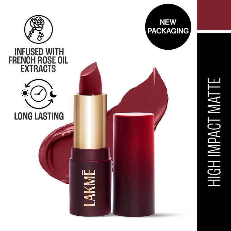 Lakmï¿½ Forever Matte Lipstick ï¿½  Burgundy Bloom|4.5 gms|MRP 349
