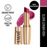 Lakm? 9 To 5 Powerplay Priming Matte Lipstick - MP4 Plum Pick|3.6 gms|MRP 650