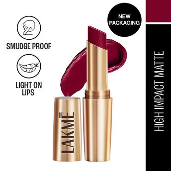 Lakmï¿½ 9to5 Powerplay Priming Matte Lipstick ï¿½ Deep Wine|3.6 gms|MRP 650