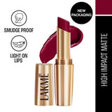 Lakmï¿½ 9to5 Powerplay Priming Matte Lipstick ï¿½ Deep Wine|3.6 gms|MRP 650
