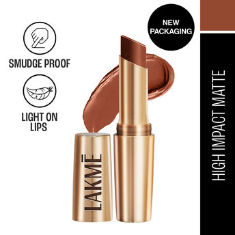 Lakm? 9 To 5 Powerplay Priming Matte Lipstick - Rustic Brown|3.6 gms|MRP 650