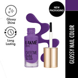 Lakm? 9to5 Primer + Gloss Nail Color -Purple Magic|6 ml|MRP 240