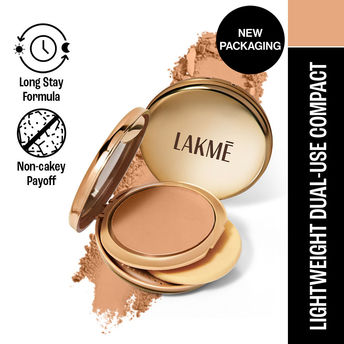Lakmï¿½ 9to5 Unreal Dual Cover Pressed Powder ï¿½ 16 Sand|9 gms|MRP 699